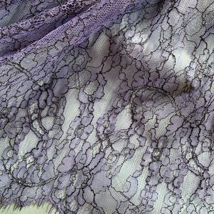 Baby blue and purple lace DVF dress